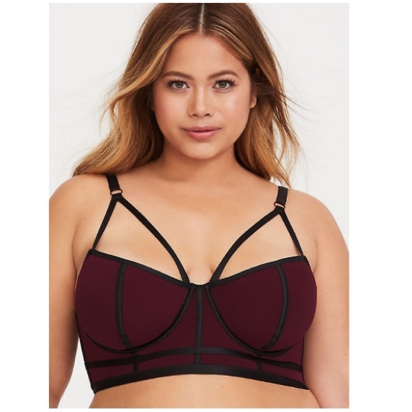 torrid Other - Torrid MERLOT POWER MESH LONGLINE BRALETTE